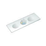 Microscope slide with three depressions